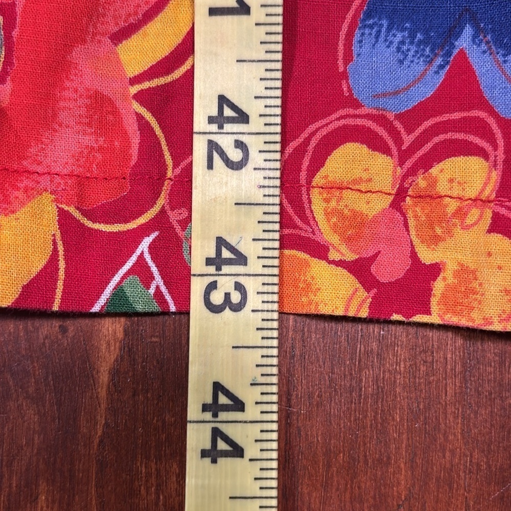 Aria Dress/Red W/Flowers And Writing (Japan Peacock Starry Wild Flowers) Size 8 - Picture 3 of 9